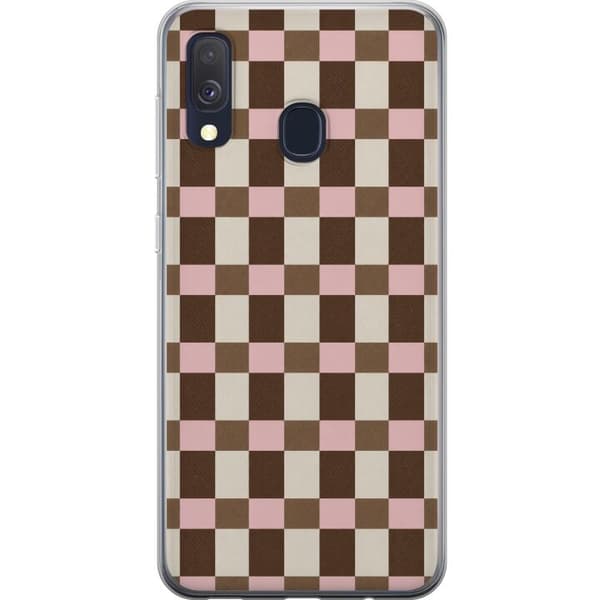 Kompatibelt Mobilskal till Samsung Galaxy A40 Strawberry Mocha