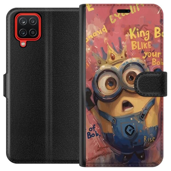 Kompatibel Tegnebogsetui til Samsung Galaxy A12 Minion Med Krona
