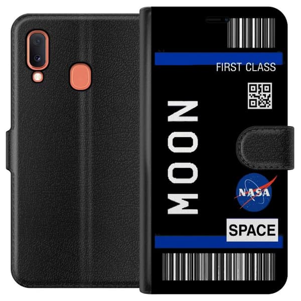 Kompatibelt Plånboksfodral till Samsung Galaxy A20e Boarding Space