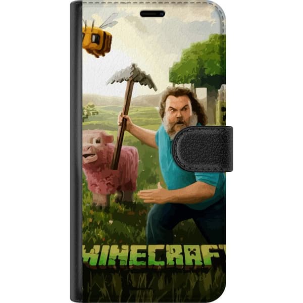 Kompatibel Tegnebogsetui til Apple iPhone 13 A Minecraft Movie