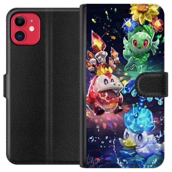 Kompatibel Tegnebogsetui til Apple iPhone 11 Pokémon