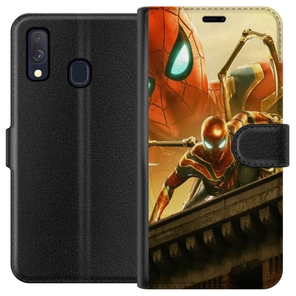 Kompatibelt Plånboksfodral till Samsung Galaxy A40 Spiderman