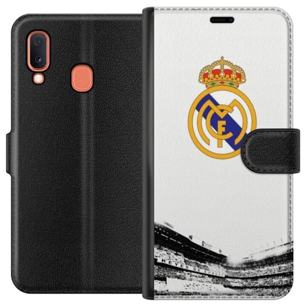 Kompatibelt Lommeboketui til Samsung Galaxy A20e Real Madrid