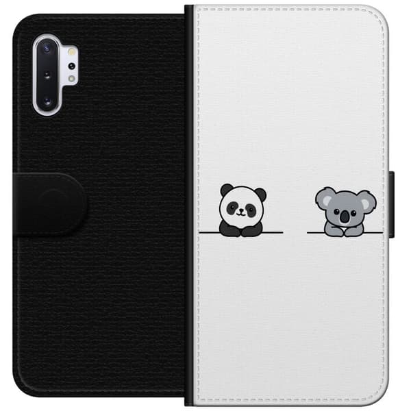 Kompatibelt Lommeboketui til Samsung Galaxy Note10+ Panda Koala