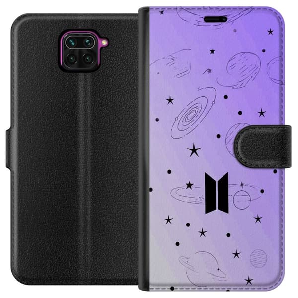 Kompatibel Tegnebogsetui til Xiaomi Redmi Note 9 Minimalistisk K-pop og rumtema