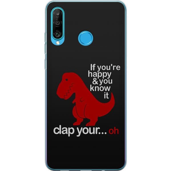 Kompatibelt Mobilskal till Huawei P30 lite Dinosaurie