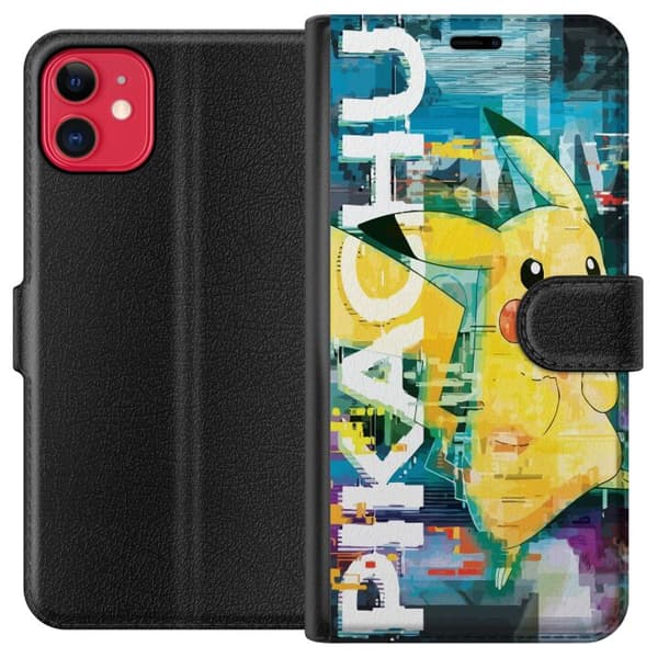 Kompatibel Tegnebogsetui til Apple iPhone 11 Pikachu