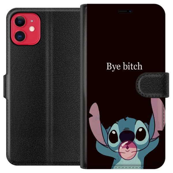 Kompatibelt Plånboksfodral till Apple iPhone 11 Bye bitch, Stitch