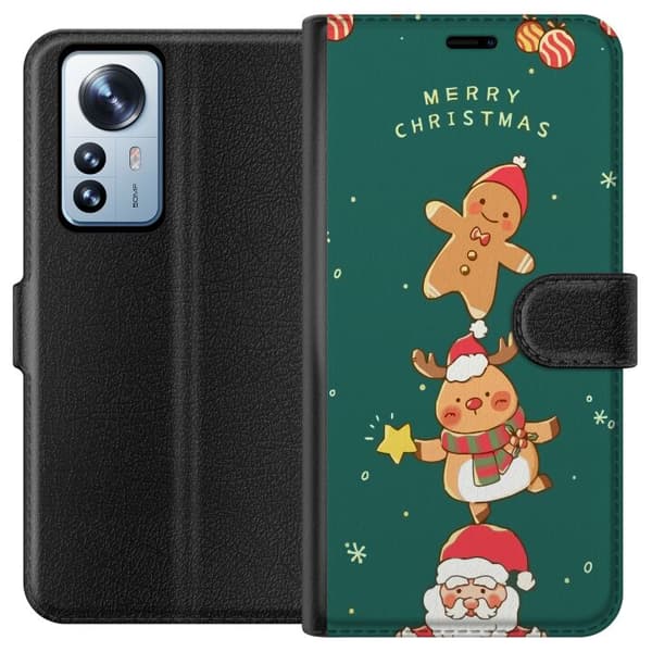 Yhteensopiva Lompakkokotelo Xiaomi 12 Pro Hyvää Joulua