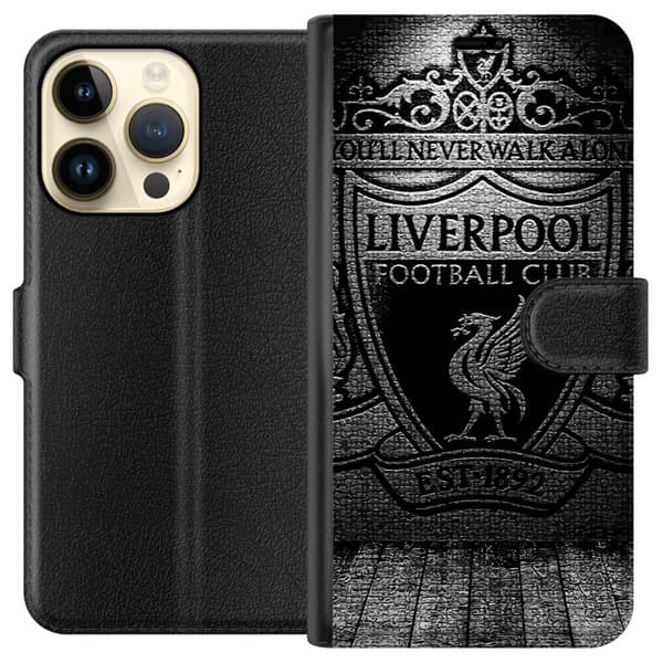 Kompatibel Tegnebogsetui til Apple iPhone 15 Pro Liverpool