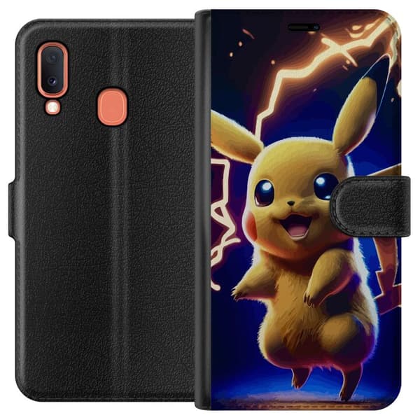 Kompatibelt Lommeboketui til Samsung Galaxy A20e Pikachu