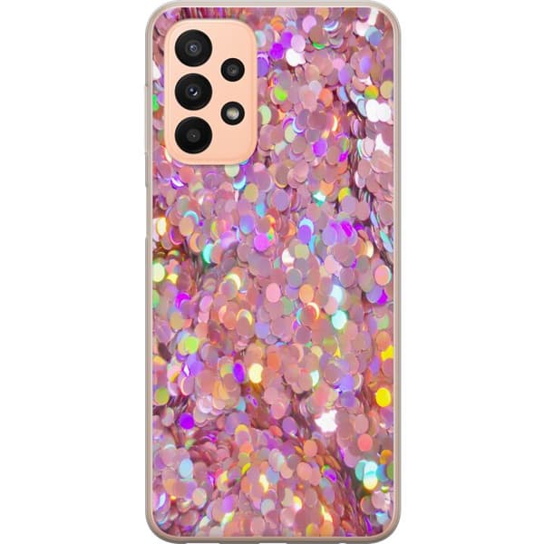 Yhteensopiva Puhelinkuori Samsung Galaxy A23 Kimalteleva