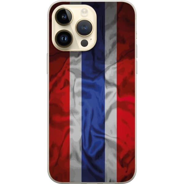 Kompatibelt Mobildeksel til Apple iPhone 14 Pro Max Ren flaggdesign med nasjonale farger