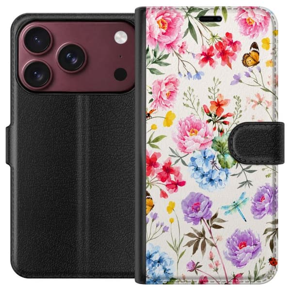 Kompatibelt Lommeboketui til Apple iPhone 18 Pro Max Blomsterselskapet
