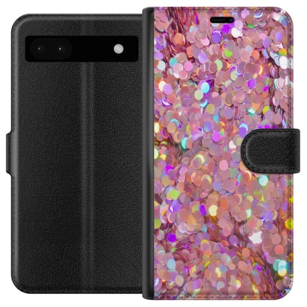 Yhteensopiva Lompakkokotelo Google Pixel 6a Kimalteleva
