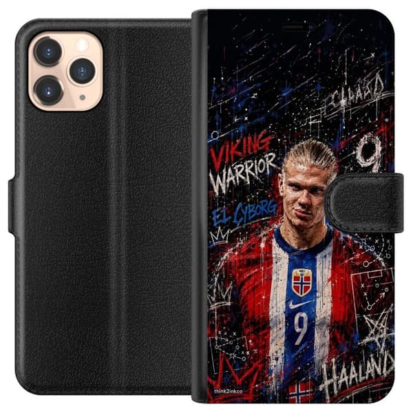 Kompatibel Tegnebogsetui til Apple iPhone 11 Pro Erling Haaland graffiti