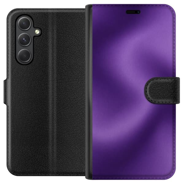 Kompatibel Tegnebogsetui til Samsung Galaxy A35 Lilla bevægelse