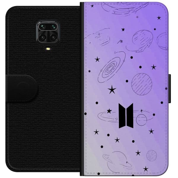 Kompatibel Tegnebogsetui til Xiaomi Redmi Note 9 Pro Minimalistisk K-pop og rumtema