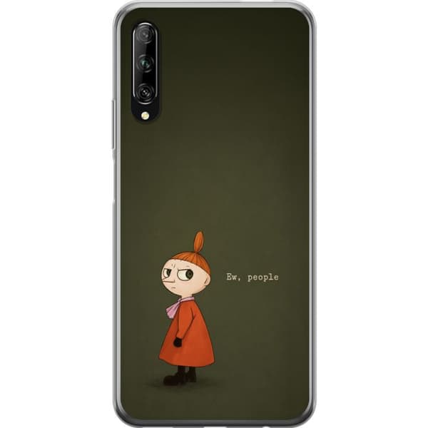 Kompatibelt Mobildeksel til Huawei P smart Pro 2019 Tecknad flicka med citat