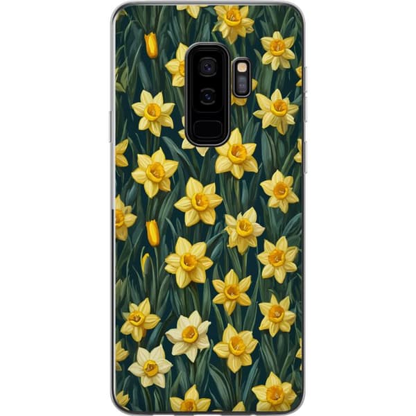Kompatibelt Mobildeksel til Samsung Galaxy S9+ Gula påskliljor