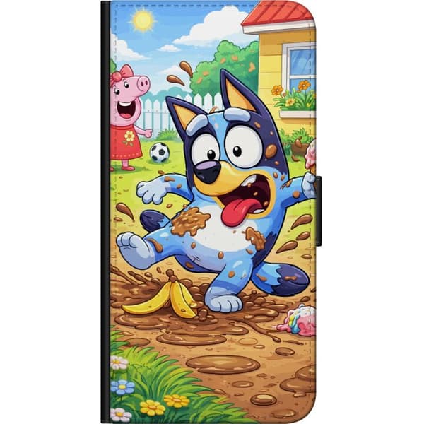 Kompatibelt Lommeboketui til Samsung Galaxy Note 4 Blåy