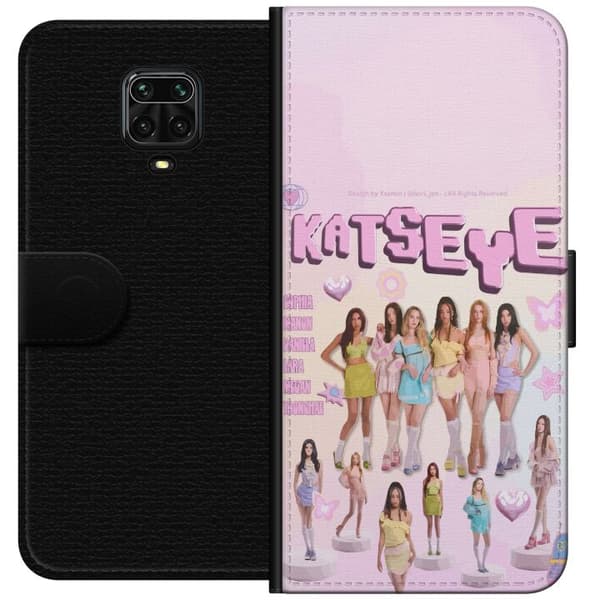 Kompatibel Tegnebogsetui til Xiaomi Redmi Note 9S KATSEYE pastellcollage