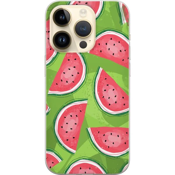 Kompatibelt Mobildeksel til Apple iPhone 15 Pro Vattenmelon