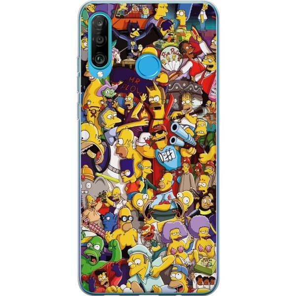 Kompatibelt Mobilskal till Huawei P30 lite Simpsons