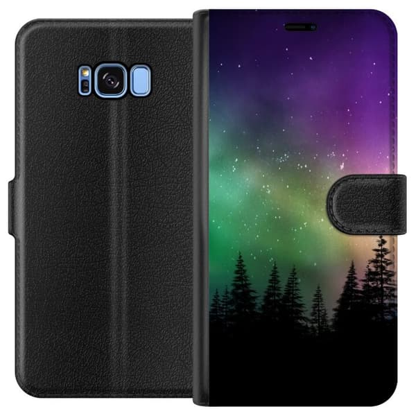 Kompatibelt Plånboksfodral till Samsung Galaxy S8 Norrsken