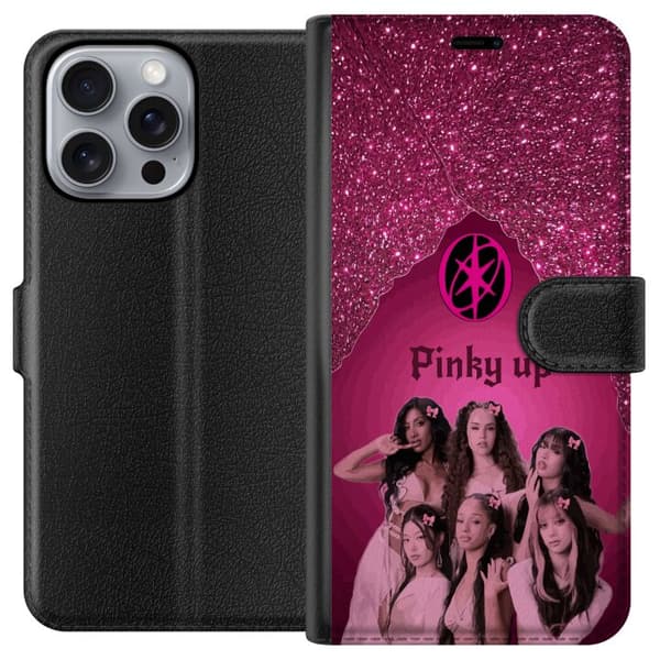 Kompatibel Tegnebogsetui til Apple iPhone 16 Pro Max KATSEYE Pinky Up