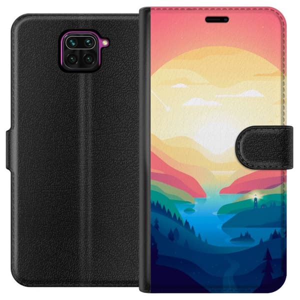 Kompatibelt Plånboksfodral till Xiaomi Redmi Note 9 Pink Horizon