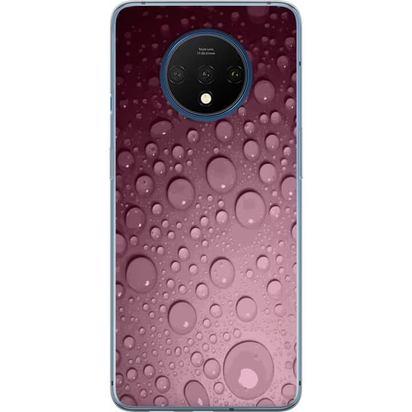 Kompatibelt Mobildeksel til OnePlus 7T Rosa vattendroppar