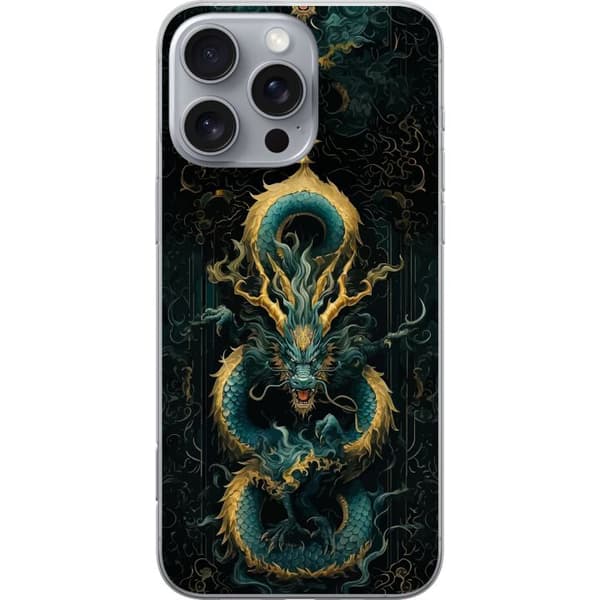 Kompatibelt Mobildeksel til Apple iPhone 16 Pro Max Asiatisk drake
