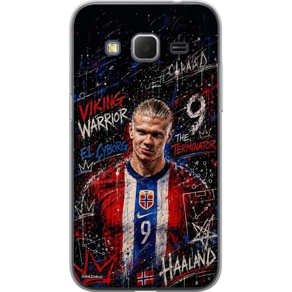 Kompatibelt Mobildeksel til Samsung Galaxy Core Prime Erling Haaland graffiti