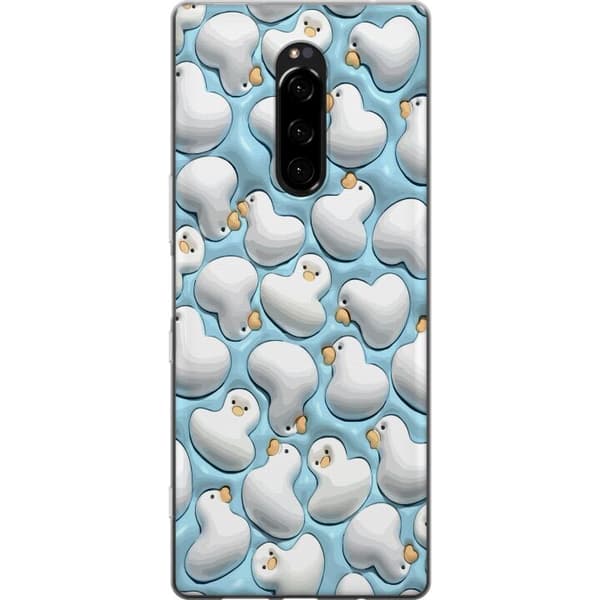 Kompatibelt Mobildeksel til Sony Xperia 1 Bublende Anker Blå
