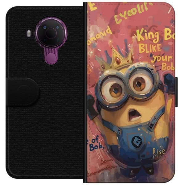 Kompatibel Tegnebogsetui til Nokia 5.4 Minion Med Krona
