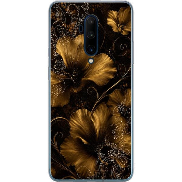 Kompatibelt Mobilskal till OnePlus 7T Pro Golden Bloom