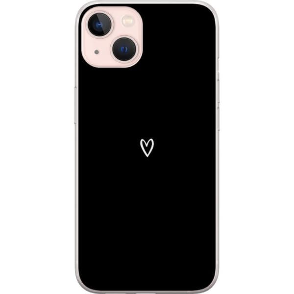 Kompatibel Mobilcover til Apple iPhone 13 Sort Hjerte