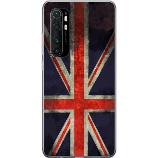 Kompatibelt Mobildeksel til Xiaomi Mi Note 10 Lite Britisk flagg med rustikk følelse