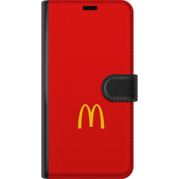 Kompatibel Tegnebogsetui til Xiaomi Redmi Note 10 Pro Ikonsk McDonald's-design i minimalistisk stil