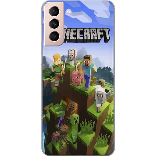 Kompatibelt Mobildeksel til Samsung Galaxy S21 Minecraft
