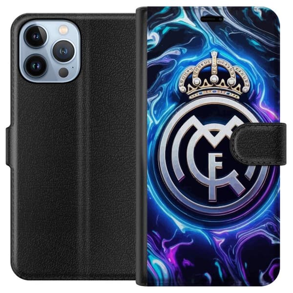 Kompatibel Tegnebogsetui til Apple iPhone 13 Pro Max Real Madrid