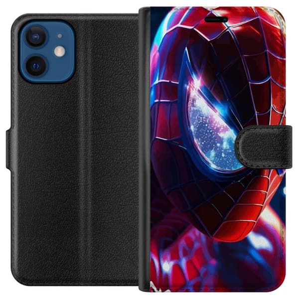 Kompatibel Tegnebogsetui til Apple iPhone 12 mini Spidermand