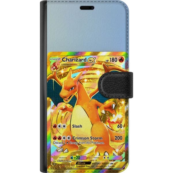 Kompatibelt Plånboksfodral till Apple iPhone XR Premiummotiv med Charizard EX
