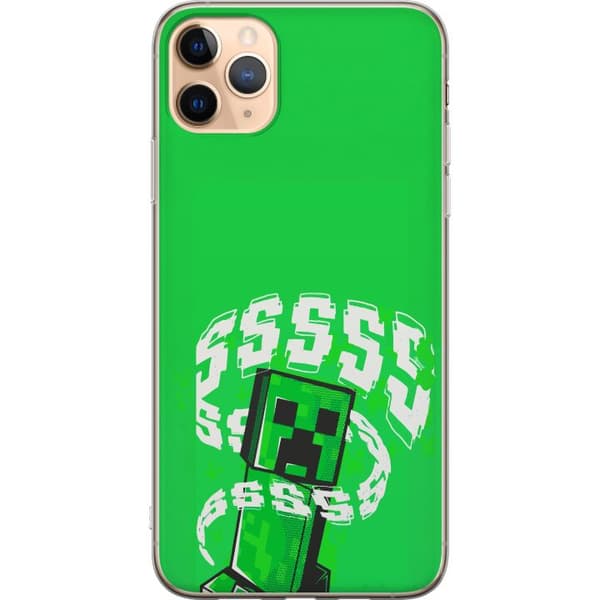 Yhteensopiva Puhelinkuori Apple iPhone 11 Pro Max Grön pixelfigur