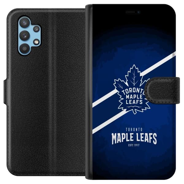 Kompatibelt Plånboksfodral till Samsung Galaxy A32 5G Toronto Maple Leafs (NHL)