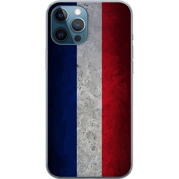 Kompatibelt Mobilskal till Apple iPhone 12 Pro Ren fransk flaggdesign