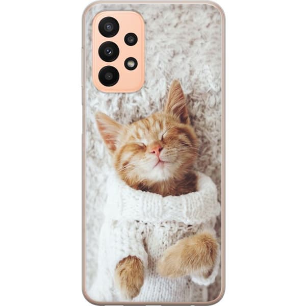 Kompatibelt Mobilskal till Samsung Galaxy A23 Kitty Sweater