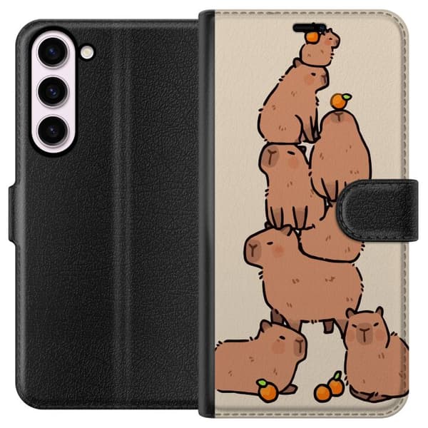 Kompatibelt Plånboksfodral till Samsung Galaxy S23+ Capybara