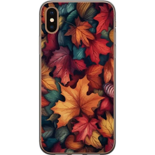 Kompatibelt Mobilskal till Apple iPhone XS Höstlöv